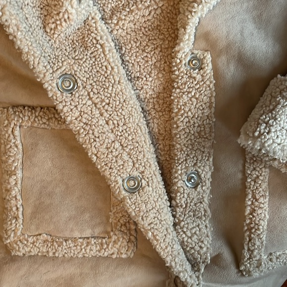 Faux Shearling/Suede Coat - Picture 3 of 5